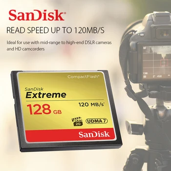 

SanDisk Memory Card 32GB 64GB 128GB CF card extreme PRO High Speed compact flash card for DSLR and HD Camcorder discount