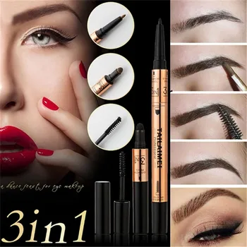 

3 In 1 Eyebrow Pencil Set for Women Waterproof Eyebrow Pigment Multifunctional Automatic Eyebrow Long-lasting Eyebrow Powder