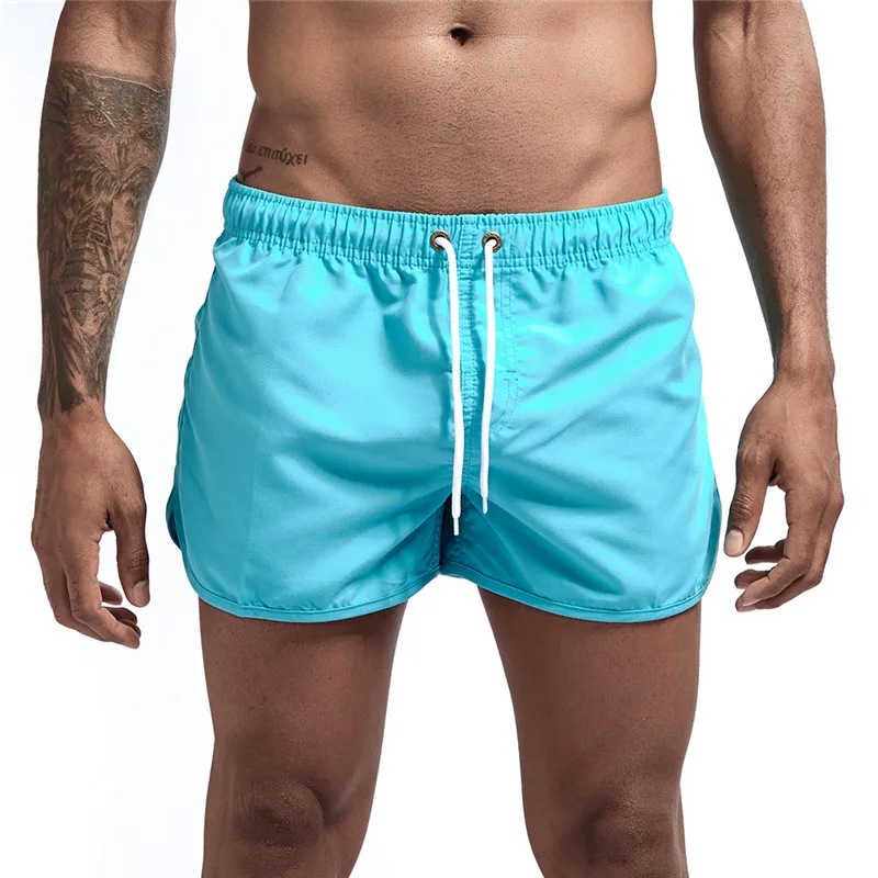 New Men Fitness Bodybuilding Shorts Man Summer Gyms Workout Male Breathable Mesh Quick Dry Sportswear Jogger Beach Short Pants