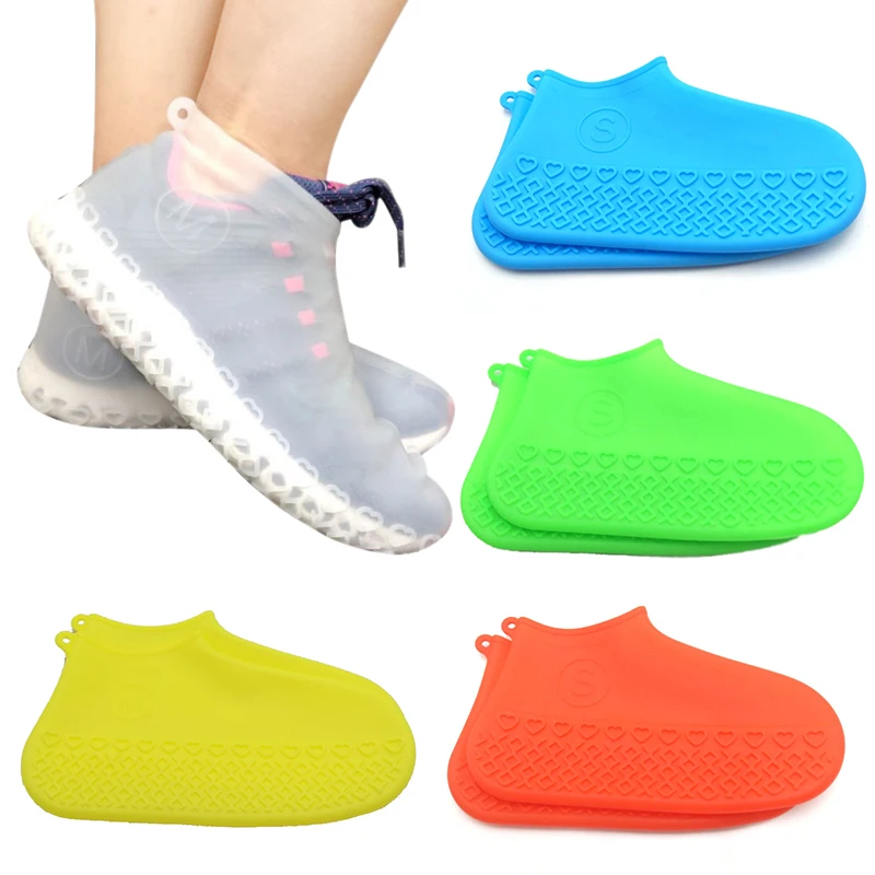 Reusable Waterproof Non-Slip Silicone Rain Shoe Covers Elasticity Boot Overshoes