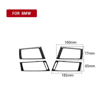 

For BMW X5 E70 X6 E71 08-13 Air Vent trim Decal Carbon Fiber Black 4pcs Set