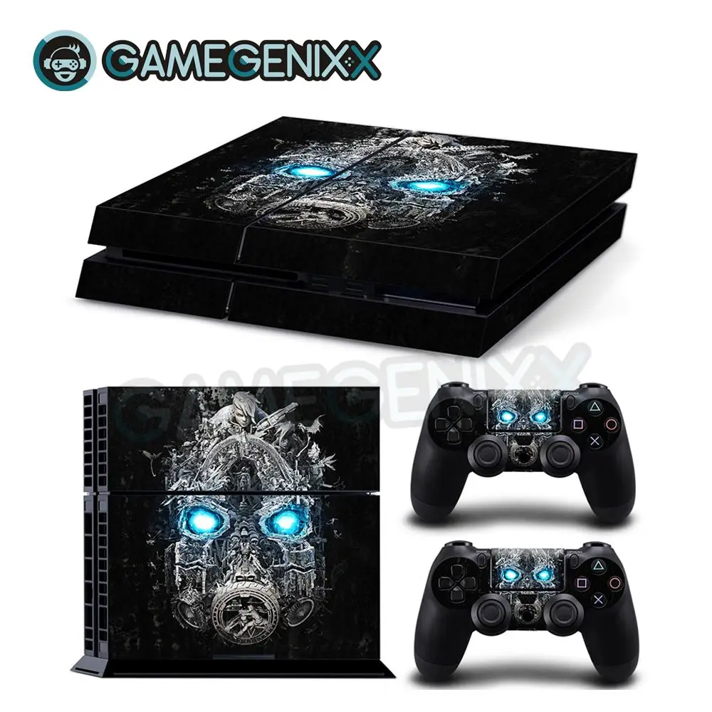 Виниловая самоклеящаяся пленка GAMEGENIXX для консоли PS4 и 2 контроллеров-borderland 3