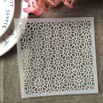 

6*6inch Mandala Clover Texture DIY Layering Stencils Painting Scrapbook Coloring Embossing Album Decorative Template
