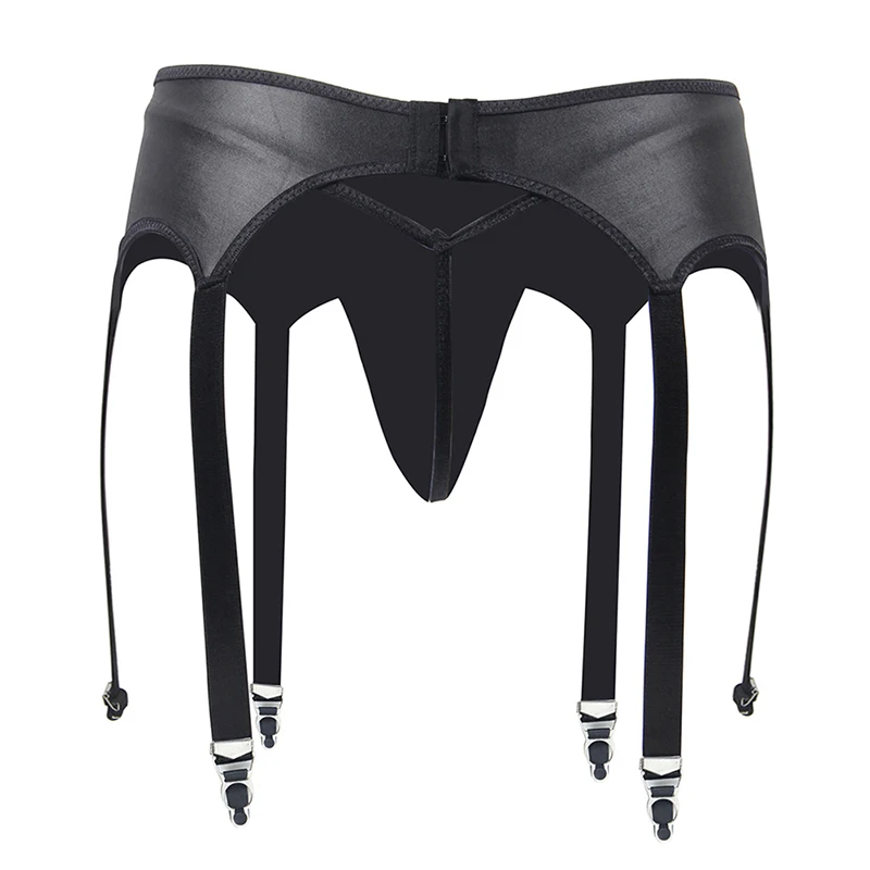 Now or Never - Faux Leather Garter Belt