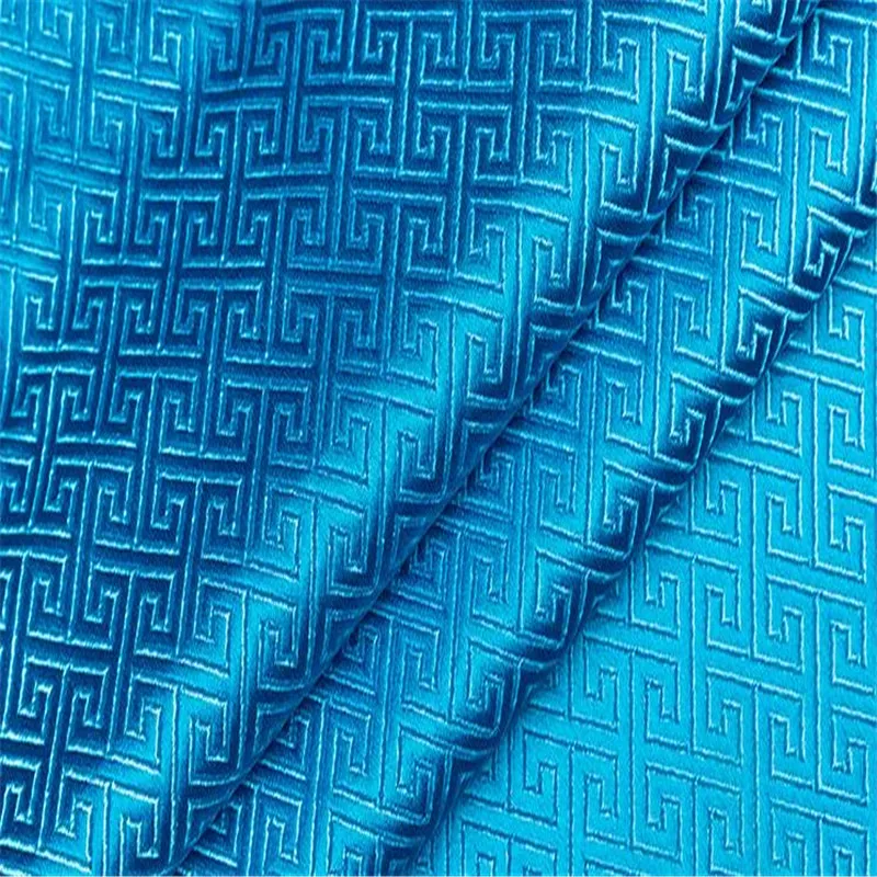 Полиэфирная парчовая Ткань 75 см ширина 150GSM топ продаж Обычная жаккардовая ткань с узором для коврика для подушки