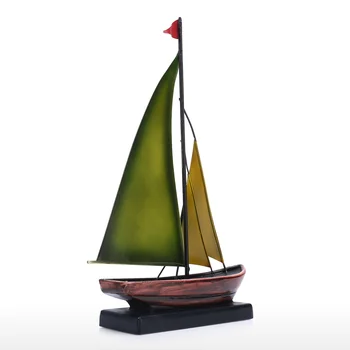

New Iron Sculpture Sailing Boat Ornament Iron Art Decor Retro Texture Handicraft Home Decoration Gift for Sailing Enthusiasts Gr
