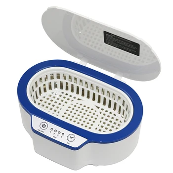 

600ml Mini portable plastic glass ultrasonic cleaner with timer