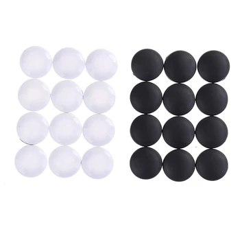 

12Pcs Universal ABS Plastic Car Interior Door Lock Screw Protector Cover Cap Trim White/Black Colors