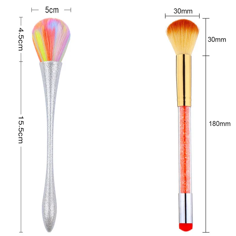 1 шт. щеточка для чистки ногтей Педикюр акриловый УФ гель-пудра для удаления пыли кисть для ногтей инструмент для ухода за ногтями профессиональные инструменты для дизайна ногтей
