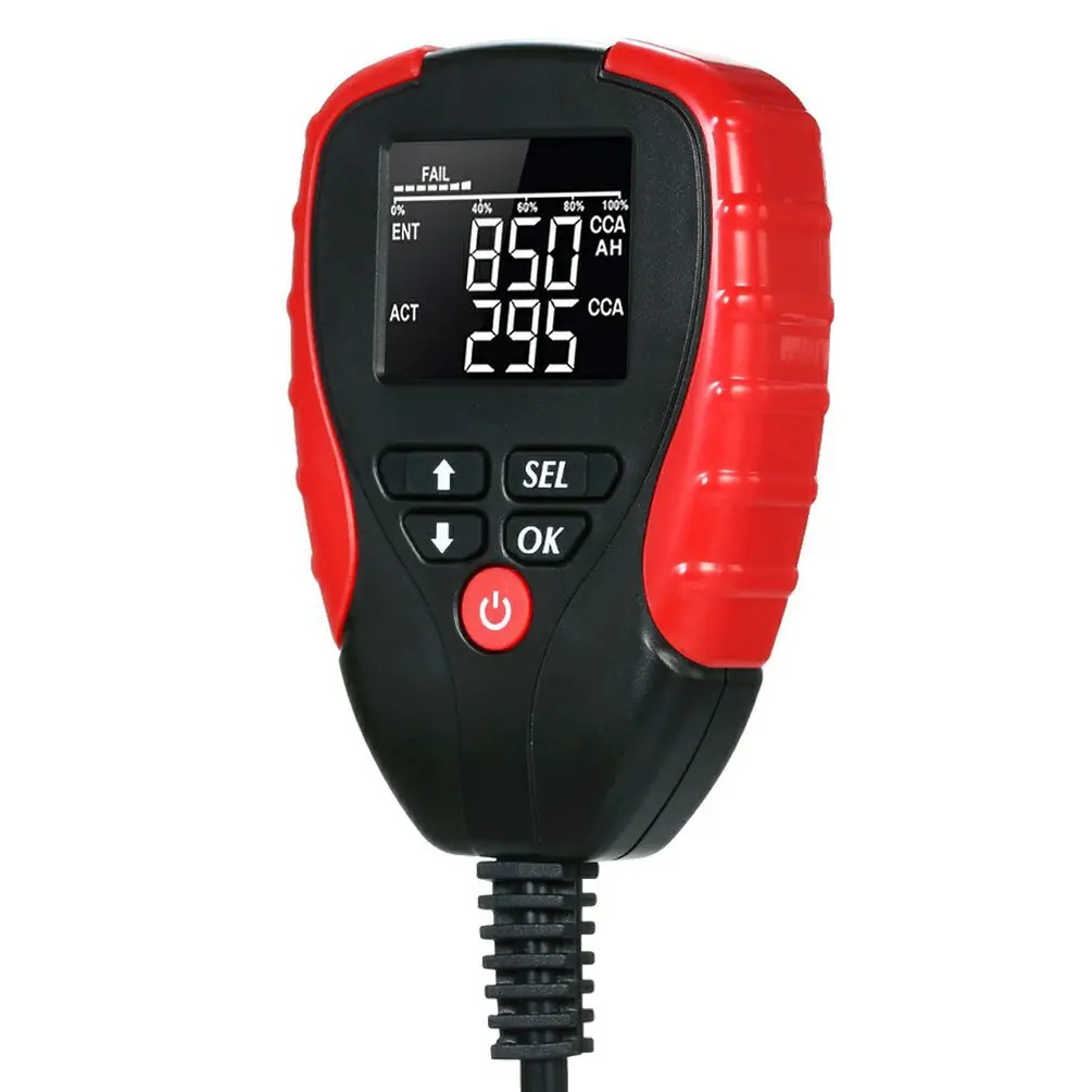 

Digital 12V Car Battery Tester Pro With Ah Mode Automotive Battery Load Tester And Analyzer Battery Life Percentage Voltage