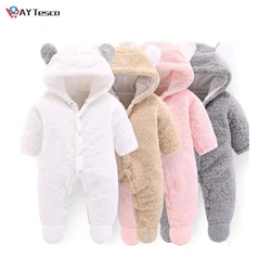 Combinaison à capuche en coton pour nouveau né, vêtement chaud, décontracté, mignon, ours, sac de pied, barboteuse pour bébé, garçon et fille, popit, nouvelle collection hiver 2020 