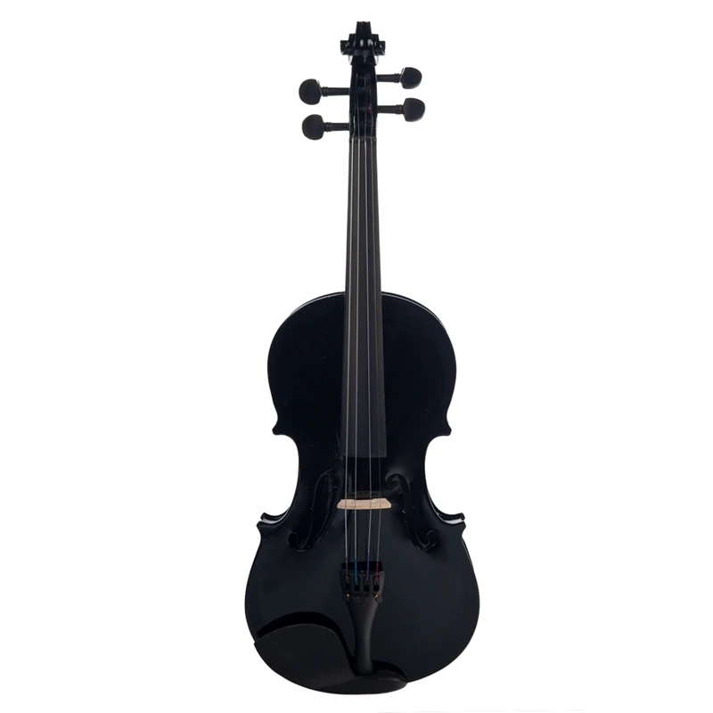 4/4 Black Maple Violin with Bass Dul Top Alloy Tail Violin