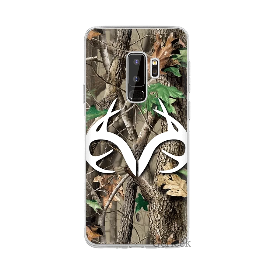6 Чехол для телефона из ТПУ для Samsung Galaxy S6 S7 край S8 S9 S10 S10E Plus Note 8 9 M10 M20 M30 M40 крышка Realtree зёленая камуфляжная - Цвет: 6