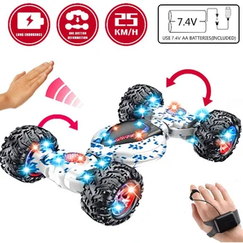 

RC Cars Stunt Car Toy Rechargeable Gesture Control Remote Control 360 Degree Flips 2.4Ghz Off-Road Stunt Car Toy For Kids
