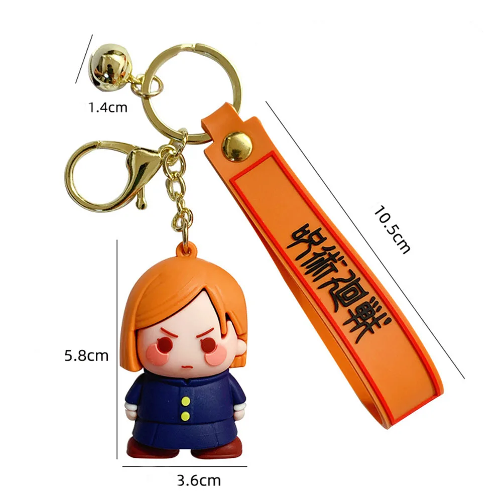 Anime Jujutsu Kaisen Cosplay keychain Gojo Itadori Fushiguro Kugisaki Sukuna Kawaii Doll Bag Pendant Fans Gift Collection Props