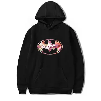

New Winter Brand Men Hoodie Streetwear Fleece Hip Hop Hooded Sweatshirt Coat Homme Batman Printed Unisex Jacket Hoody Sportwear