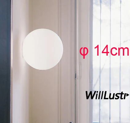 diameter 14cm Современный светильник ing, настенный светильник, бра из белого стекла, светильник Dioscuri parete, потолочный светильник soffitto, диаметр 14 см, 25 см, 35 см - Цвет абажура: diameter 14cm