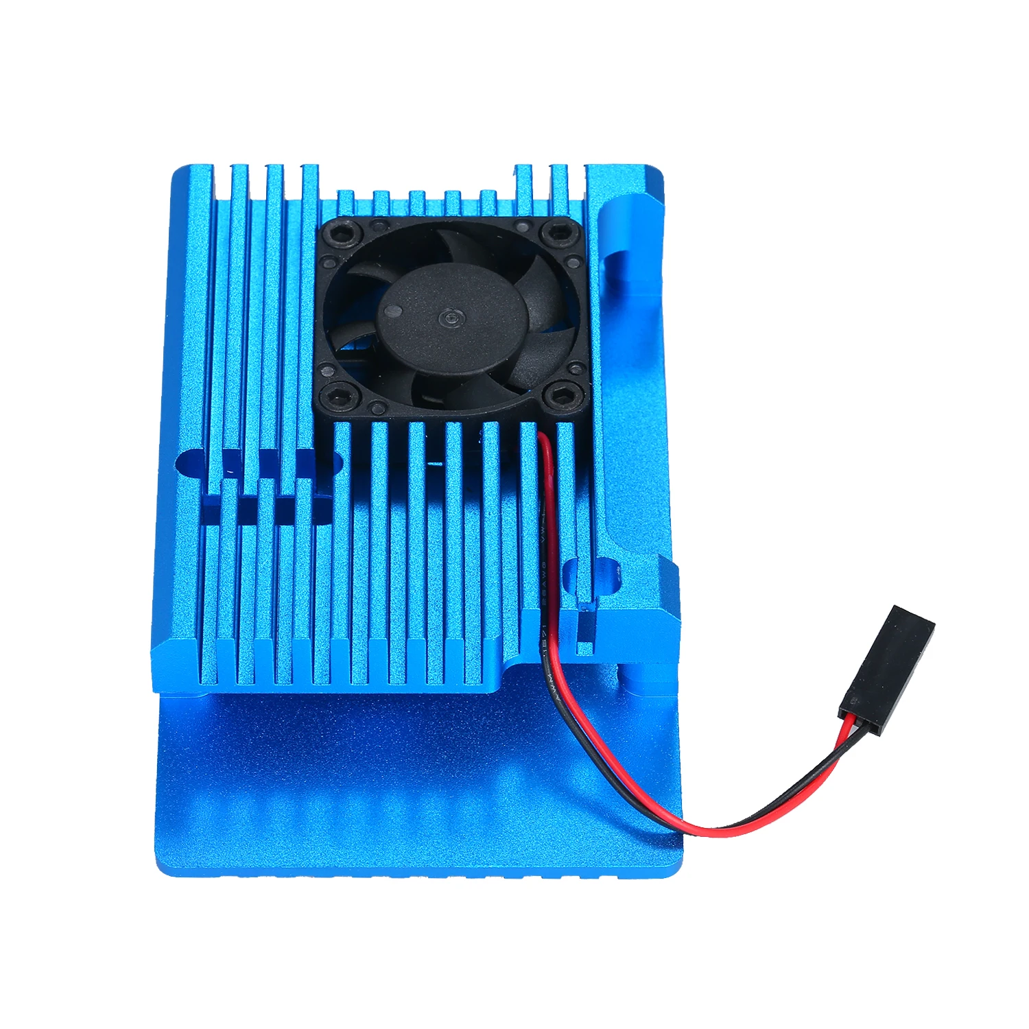 Чехол из алюминиевого сплава для Raspberry Pi 4 с охлаждающим вентилятором чехол Raspberry Pi защитный корпус из красного металла