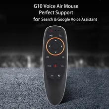 Air Mouse – télécommande intelligente sans fil G10 Pro, 2.4GHz, commande vocale, avec détection gyroscopique, pour boîtier TV Android X96 H96 MAX A95X F3