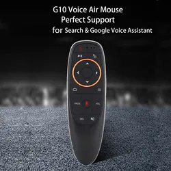 Air Mouse – télécommande intelligente sans fil G10 Pro, 2.4GHz, commande vocale, avec détection gyroscopique, pour boîtier TV Android X96 H96 MAX A95X F3 