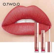 O.TWO.O Warna Bibir Tahan Air Tahan Lama Beludru Matte Lip Gloss Makeup Halus Lipstik Pigmen Merah Bibir Kosmetik(China)