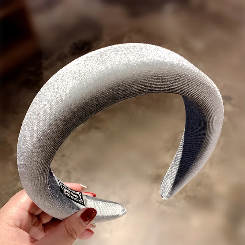 Серый Новые женские Девушки Красочные коралловый флис мягкие теплые зимние повязки для волос Сладкие волосы украшение ободок модная повязка для волос аксессуары для волос - Цвет: Серый
