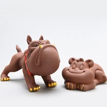TANGPIN фиолетовые глиняные чайники собака чай играть ручной работы китайский чайный набор кунг-фу украшения