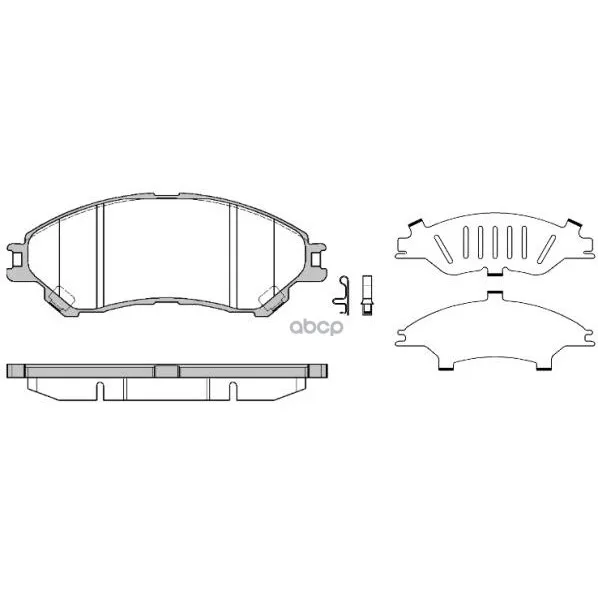 1589 02_колодки Дисковые Передние! Suzuki Sx4 1.6/1.6ddis 13 Remsa 158902 Remsa арт. 158902