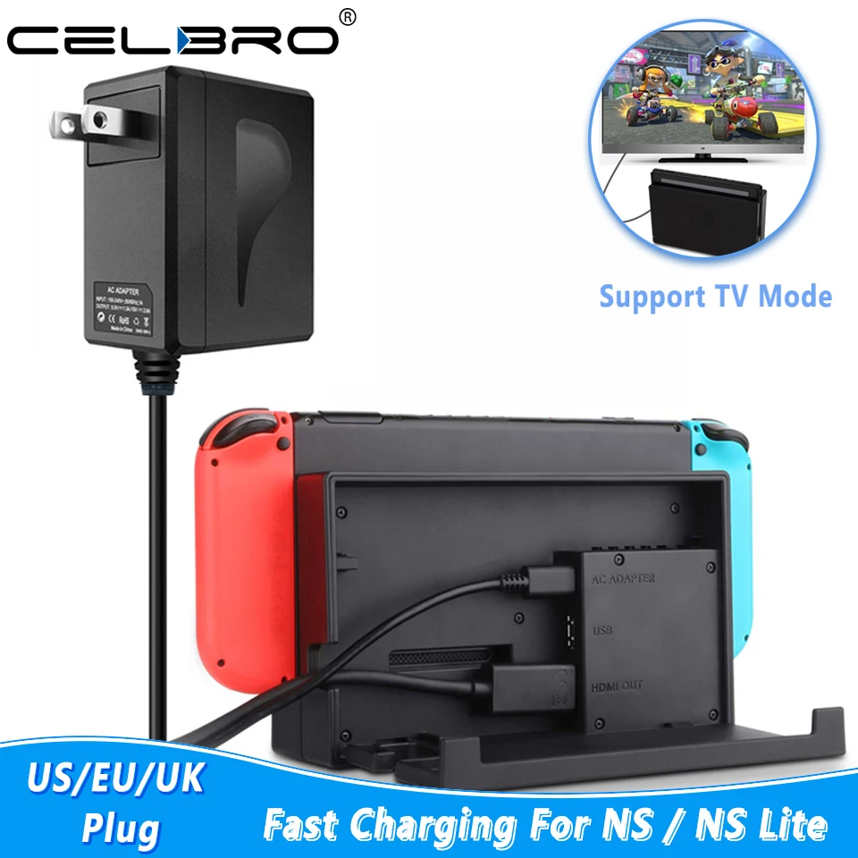 Originele Lader Voor Nintendo Switch Lader Snel Opladen Travel Power  Adapter Muur Tv Modus 5ft 1.5M Pd Oplader Voor ns Lite|Chargers| -  AliExpress