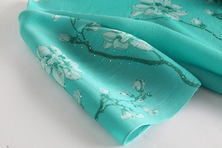 Горячая Распродажа Miyake модная футболка с рукавом три четверти футболка с круглым вырезом и принтом