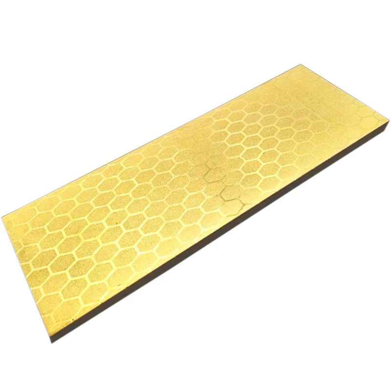 PHFU-200 X 70 X 8Mm Professional Large Diamond Whetstone 400 Grit / 1000 Grit Double-Sided Grinding Block Gold Without Base
