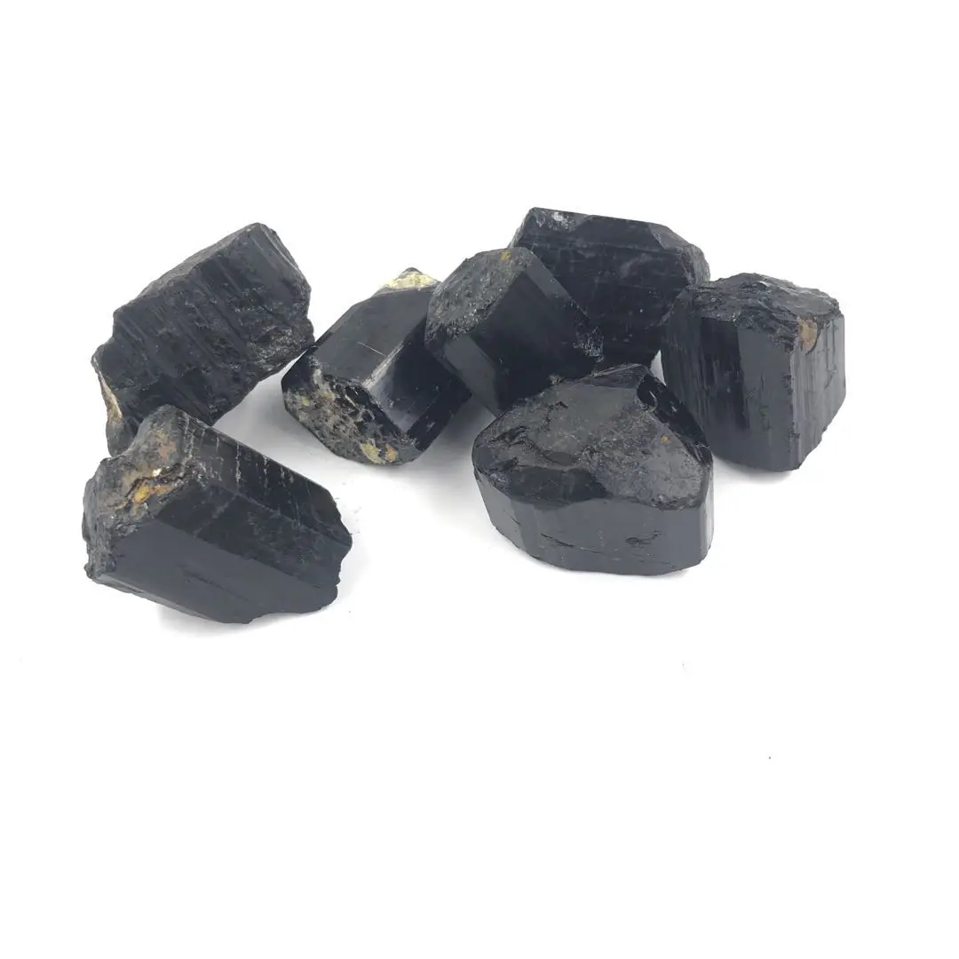 

Natural Black Tourmaline Rough Stone Large Gravel Tourmaline Black Tourmaline Ore Specimen yu gang shi Energy Stone
