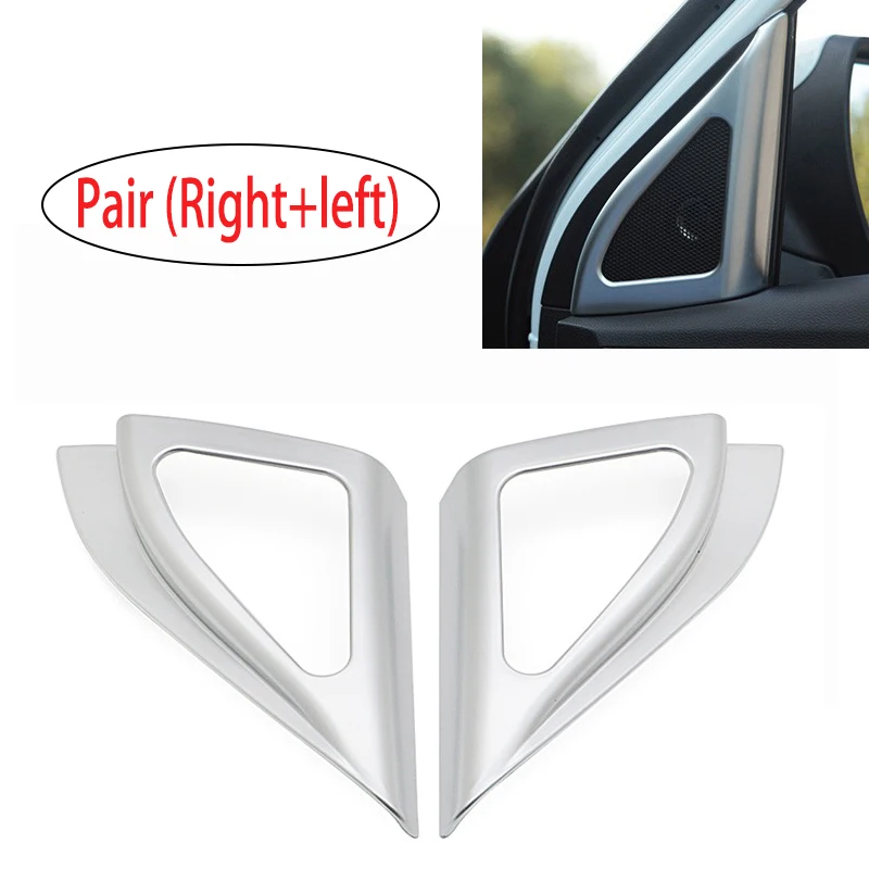 Хромированная Внутренняя дверь колонки передний рог отделка рамка Крышка для