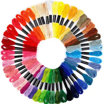 

100/150/200PCS Random Color Embroidery Silk Line Branch Threads Similar Thread Cross Stitch Thread 40#610