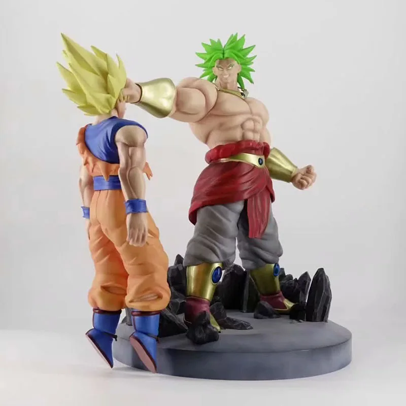 Dragon Ball Broli Vs Son Goku статуя, фигурка, 1/4 масштаб, окрашенная фигурка, Битва вер. Супер Saiyan Broly Vs Gokou ПВХ фигурка