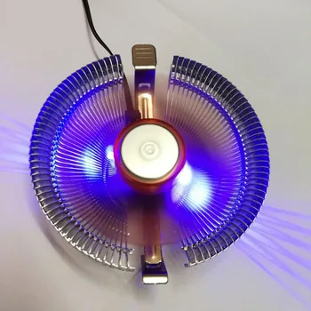 

9CM CPU Cooling Fans Hydraulic Bearing Silent LED Light Computer Cooler Fan For AMD For Intel