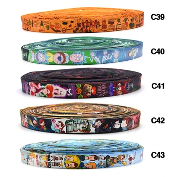 

110Yards/Roll Cartoon Anime Ribbon Multipurpose Hang Rope Dog Traction Creative Party Decoration Ribbons Hairband Strap A265