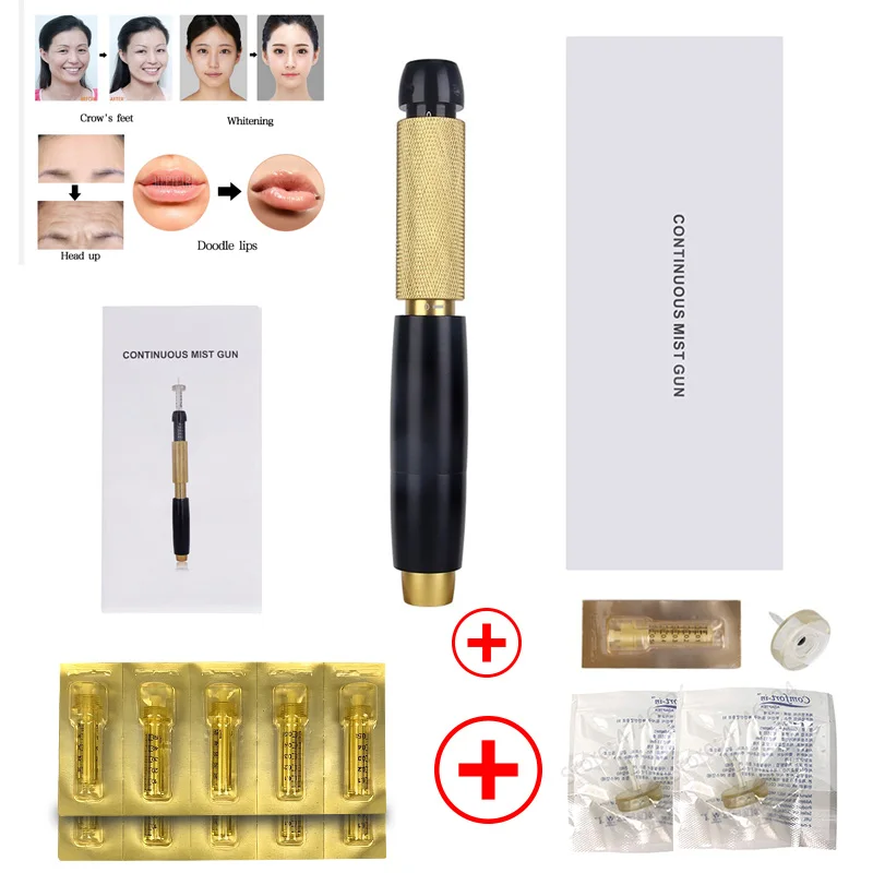 

0.3ml/0.5ml 3-gear adjustable hyaluronique pen No-Needle hyaluron pen meso gun face lip filler injector acido hialuronico pen