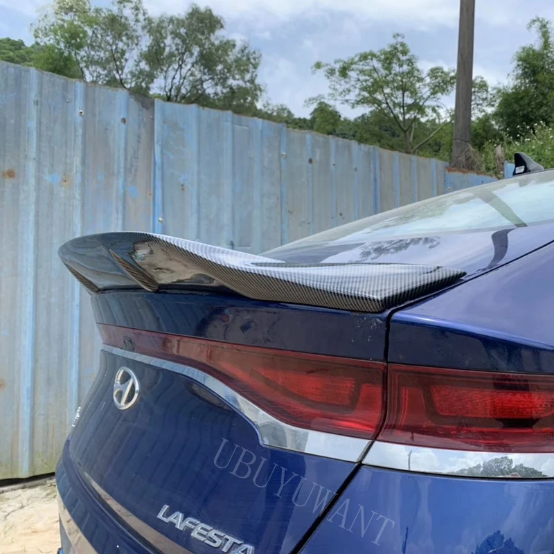 Подходит для hyundai LAFESTA- ABS/углеродное волокно внешний задний спойлер задний багажник загрузки крыло украшение автомобиля Стайлинг