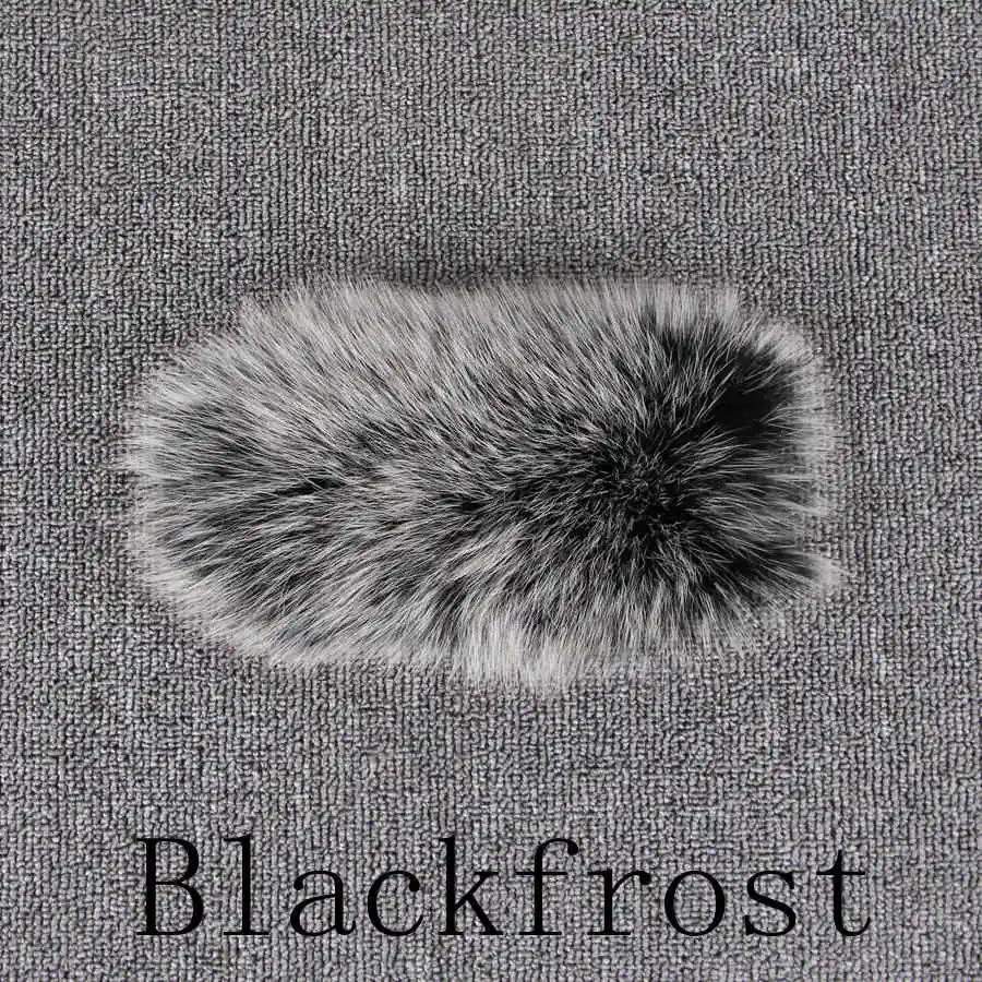 Короткая шуба из натурального Лисьего меха QC19025 Новое поступление, горячая Распродажа шуба из натурального Лисьего меха куртка из натурального меха Женское пальто зимнее плотное меховое - Цвет: blackfrost