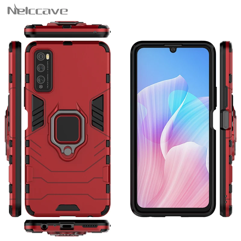 Ring Holder Rugged Armor Case For Huawei Honor 30 V30 30S 20 20S V20 20i 10i X10 V10 9X 8X Play4 Cover Fits Magnetic Car Mount |