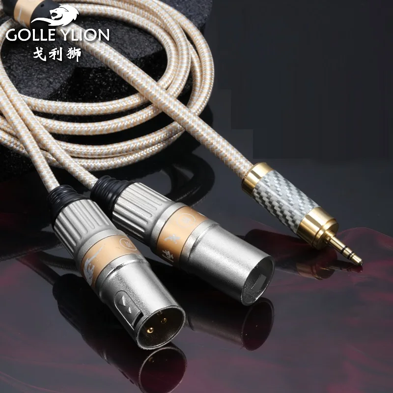 HiFi Mini Jack 3 5mm to 2 XLR 3 Pin Audio Cable for PC Headphone Amp MP3 Mixing Console Dual XLR to 3 5 Cable 1M 2M 3M 5M 8M 10M