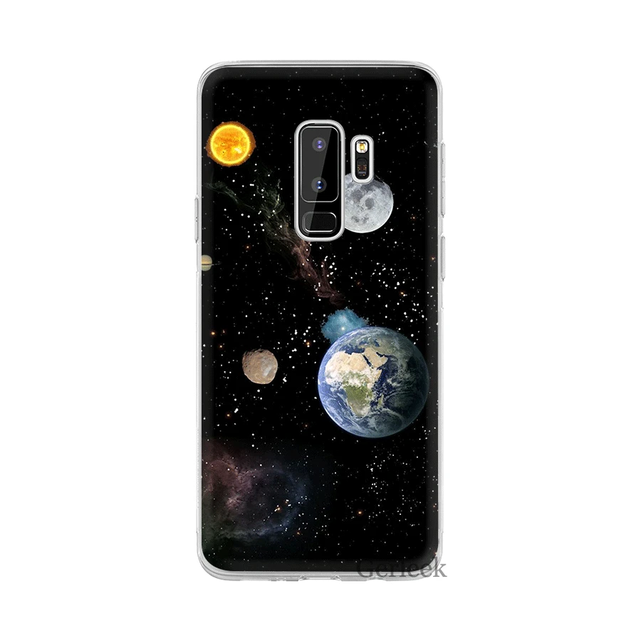Чехол для телефона из термополиуретана для samsung A5 A6 A7 A8 A9 A10 A20 A30 A40 A50 A60 A70 крышка Космос оболочки