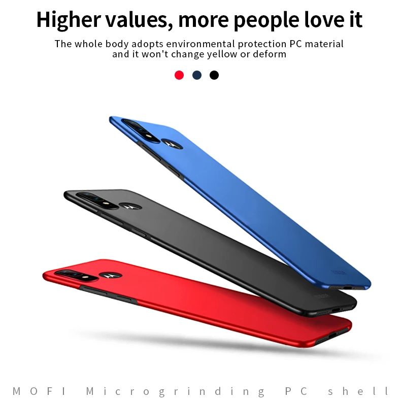 MOTO E6 Plus MOFi чехол для телефона для Motorola Moto E6 Plus PC жесткий чехол для Motorola Moto E6Plus пластиковый матовый чехол для телефона