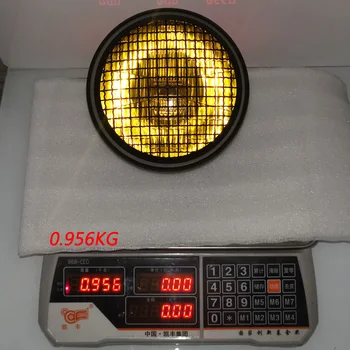 

Motorcycle 6.5" Headlight Lamp Grill Side Mount Bullet Cafe Racers Bullet For Honda Harley Universal