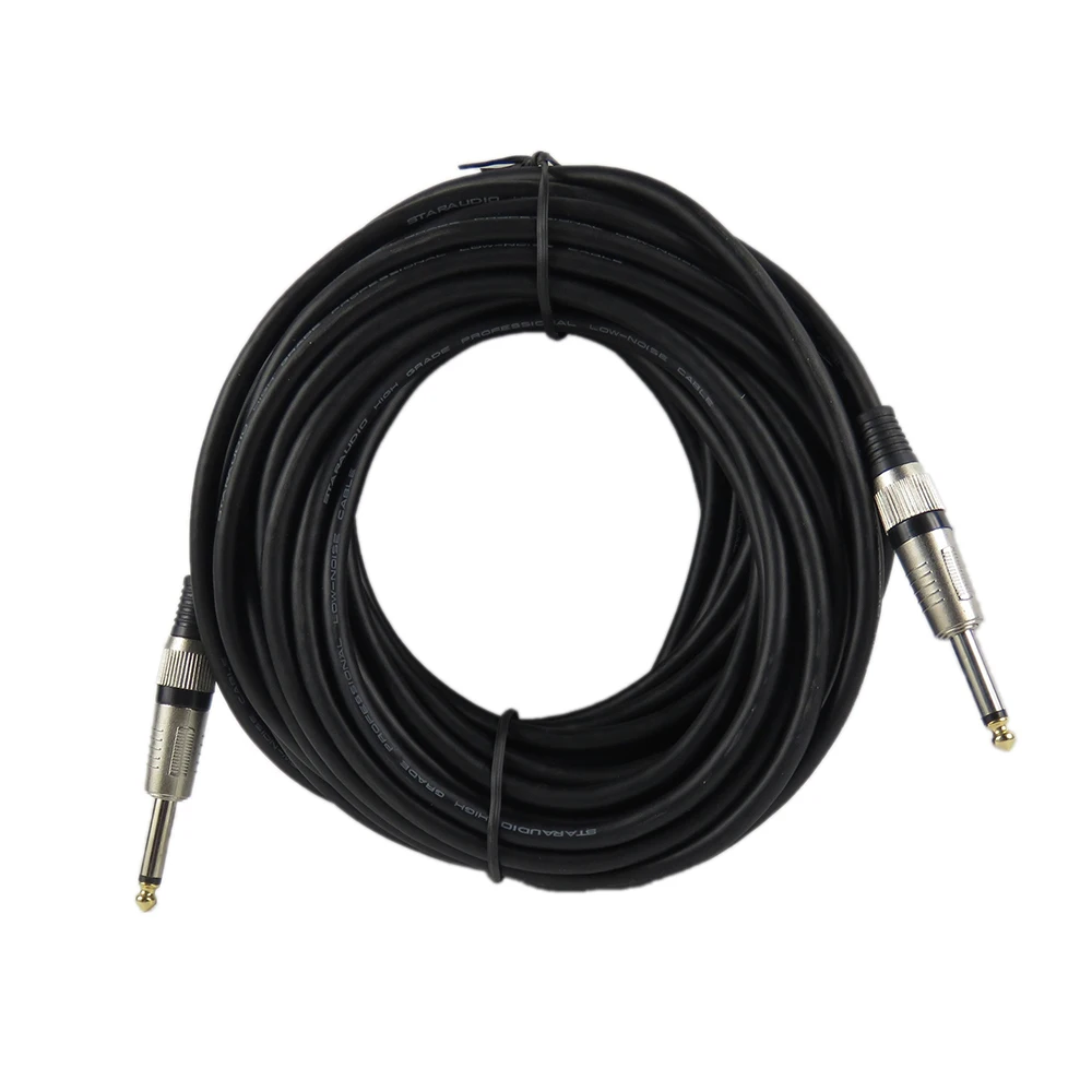pa guitar dj speaker cable  mono male cord