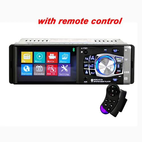 Camecho 1 din автомобильное радио стерео 4,1 ''HD авторадио FM Bluetooth USB AUX FM радио 4012B MP3 аудио плеер Поддержка камеры заднего вида - Цвет: car radio only