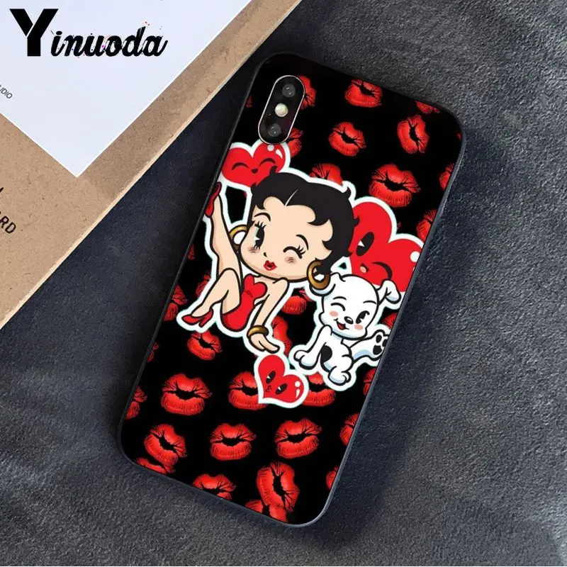 A12 Yinuoda Betty Boop Мягкий Силиконовый ТПУ чехол для телефона Apple iPhone 8 7 6 6S Plus X XS MAX 5 5S SE XR 11 11pro максимальный чехол - Цвет: A12