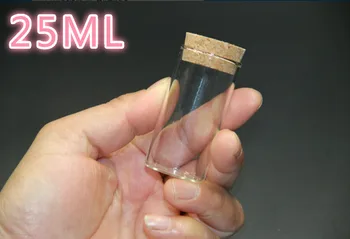 

50PCS 30*60mm 25ml Mini Transparent Glass Tube Bottles Jars With Cork Stopper Glass Jars Container Wishing Bottle Glass Bottles
