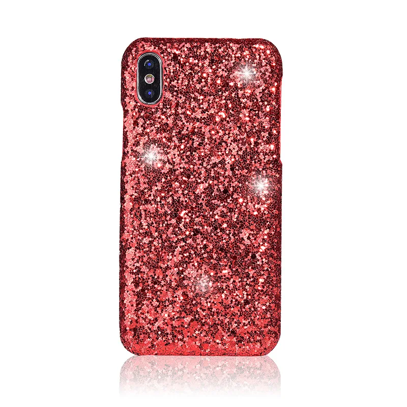 Роскошный Рождественский блестящий чехол для телефона для iPhone X XS Max XR 10 8 7 6 6S Plus розовый Золотой Черный Серебряный Красный iPhon чехол Carcasa Etui